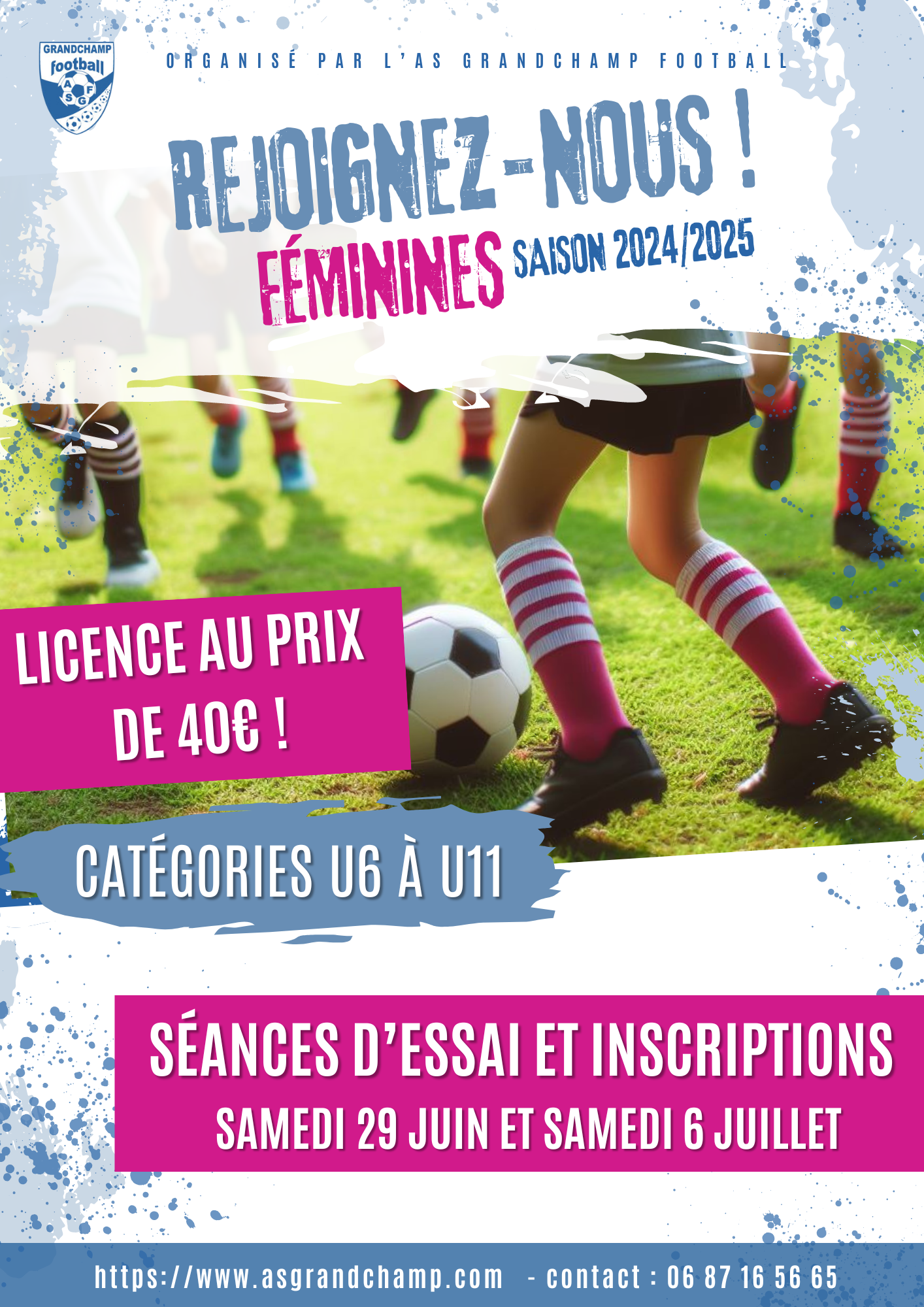 FOOT FEMININ - U6 A U11 - REJOIGNEZ NOUS !